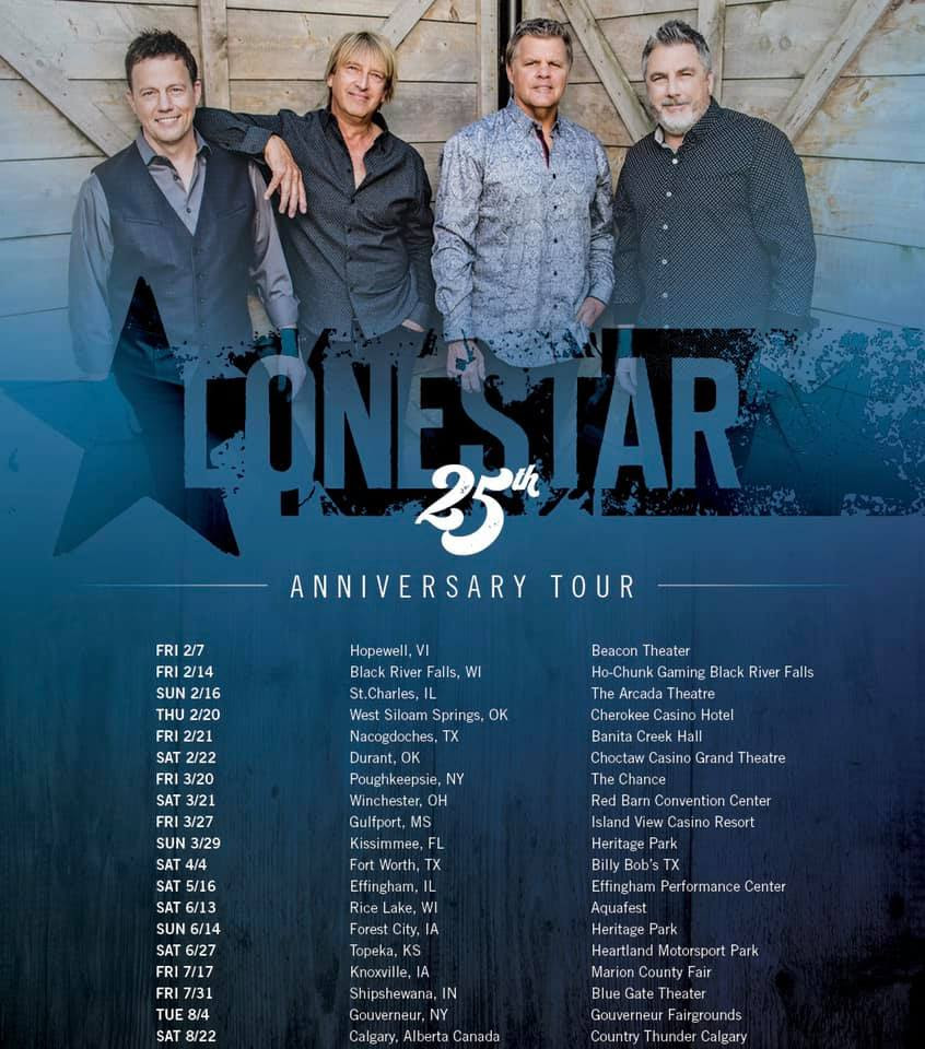 Lonestar Announces 25th Anniversary Tour Stars and Guitars